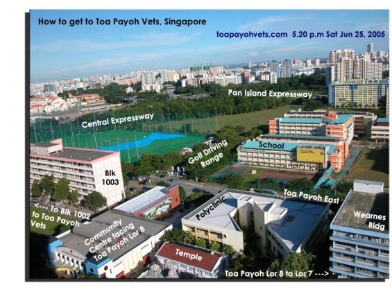 How to get to Toa Payoh Vets. Toa Payoh East, School, Golf Driving Range, Singapore
